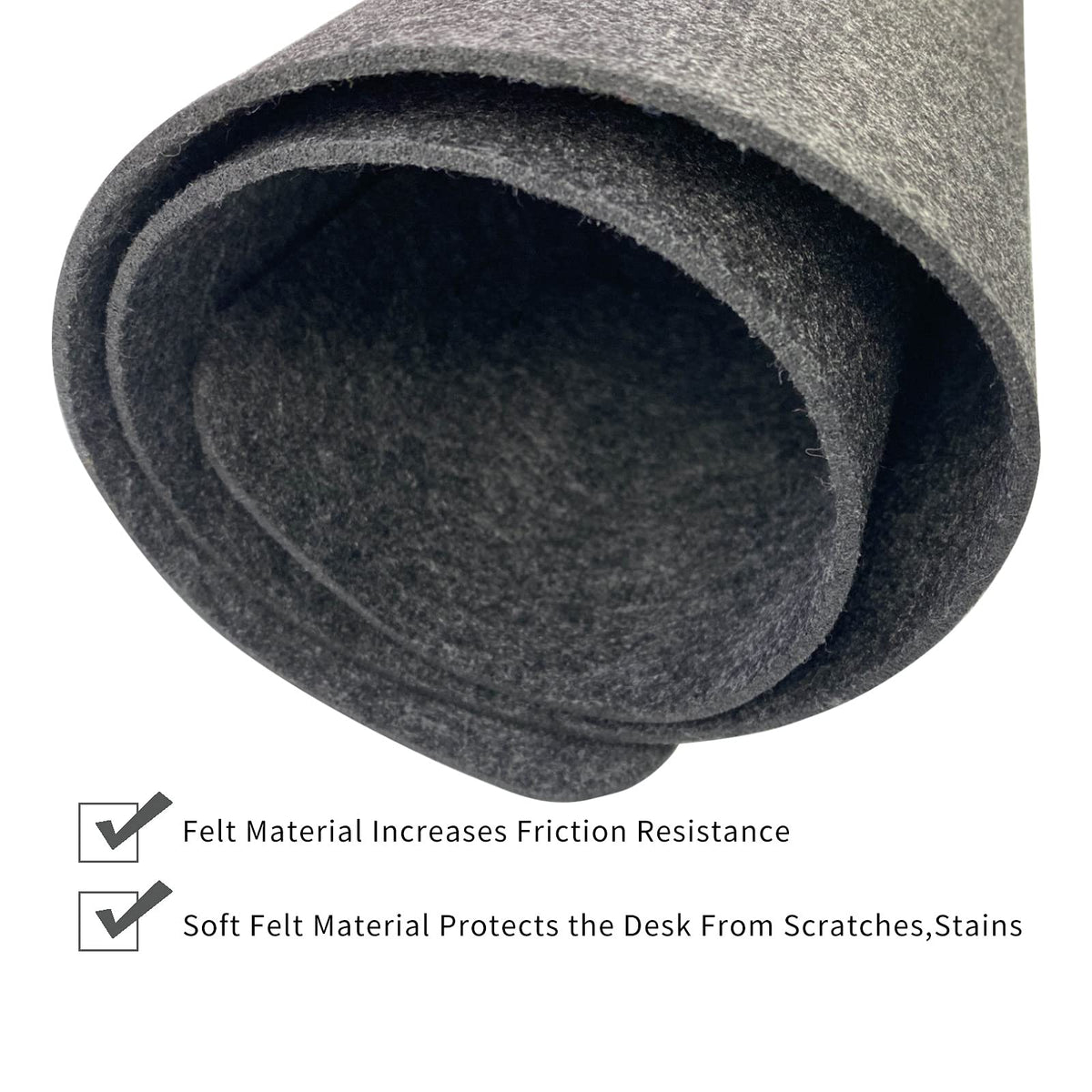 Felt Desk & Mouse Mat – 90 × 40cm or 100 × 40cm