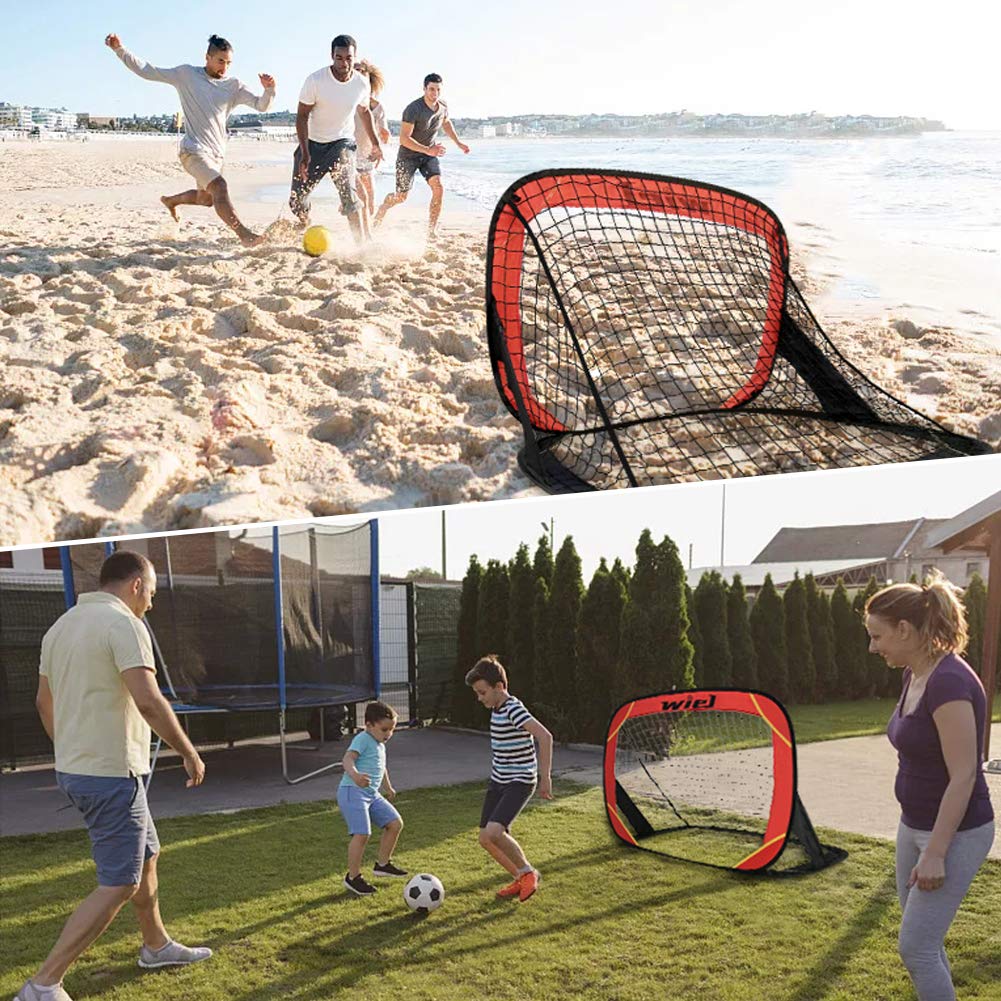2-Pack Pop-Up Soccer Goals with Carry Bag – 122 × 81 cm