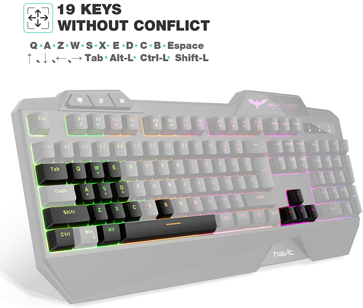 Rainbow Gaming Keyboard+Mouse