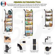 6-Tier Adjustable Over-Door Storage Organiser