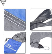 Forbidden Road Hammock Single Double Camping Portable Parachute Hammock for Outdoor Hiking Travel Backpacking - 210D Nylon Taffeta Hammock Swing - Support 400lbs - 660lbs Ropes Carabiners Included