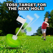 Backyard Kids Golf Set with 2 Clubs, 4 Balls & Target
