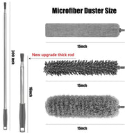 100-Inch Telescopic Microfibre Duster Set with 3 Heads