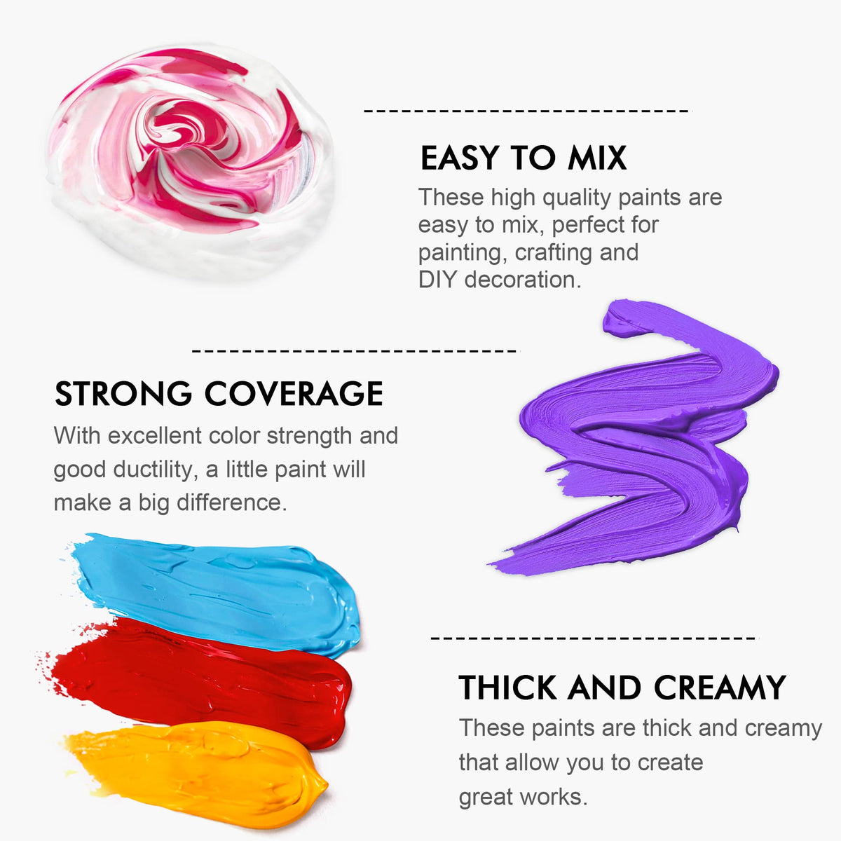 Shuttle Art 18-Colour Acrylic Paint Set – 240ml Bottles
