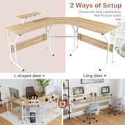 Home Office L-shaped Reversible Corner Desk