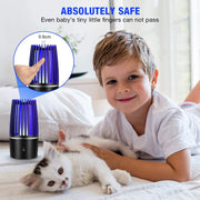 Mosquito Fly Killer Lamp, Portable Night Light USB Rechargeable Mosquito Killer Insect Repellent, (Black)