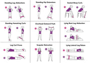 Natural-Latex Resistance Loop Bands – 5 Levels with Pouch