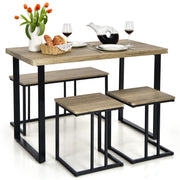 4-Piece Counter-Height Dining Set – Oak Grey