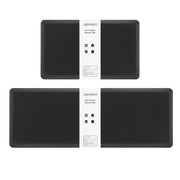 2-Piece Black 12 mm Anti-Fatigue Kitchen Mat Set