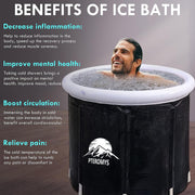75 × 75 cm Portable Hot & Cold Soaking Tub with Lid