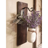 Decorative Iron Wall Hanging Brackets – Black, Set of 2