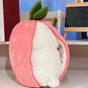 Reversible Zipper Bunny Plush – 18 cm