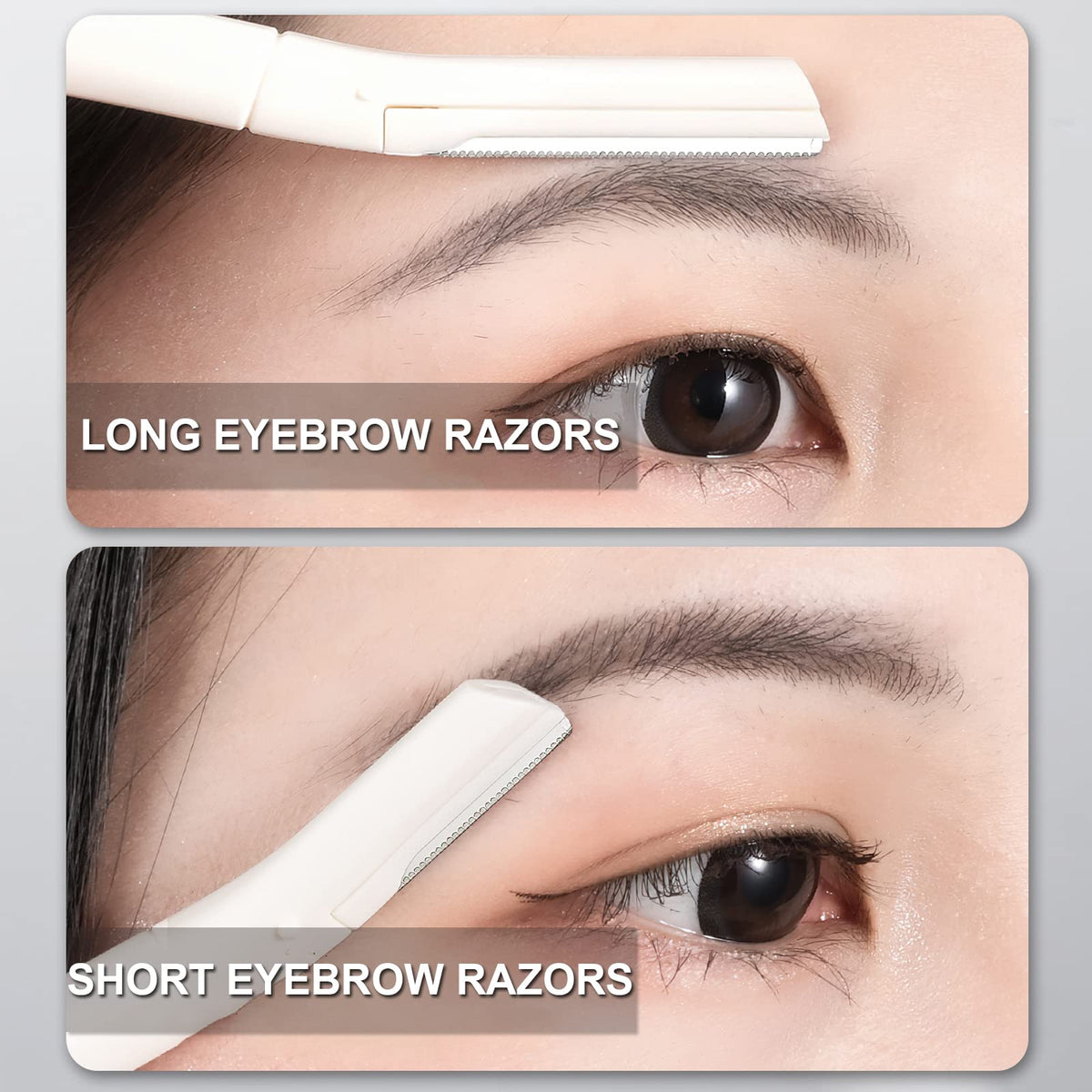 4-Piece Eyebrow Grooming Kit – Razors, Scissors & Tweezers