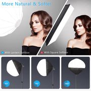 Photography Softbox Lighting Kit 3200 - 5600K Bi-Color Dimmable Continuous Lighting LED Soft Box Photo Studio Equipment with 720PCS SMD LED Beads/Remote/Power Adapters/Carry Bag for Portrait Product Fashion Video Shooting