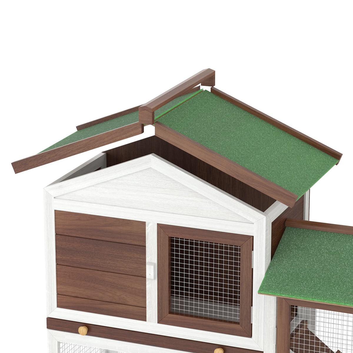 Large Wooden Small-Animal Hutch & Run