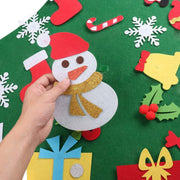 DIY Felt Christmas Tree with 30 Detachable Ornaments