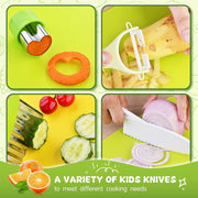 13-Piece Children’s Kitchen Tool Set for Supervised Cooking