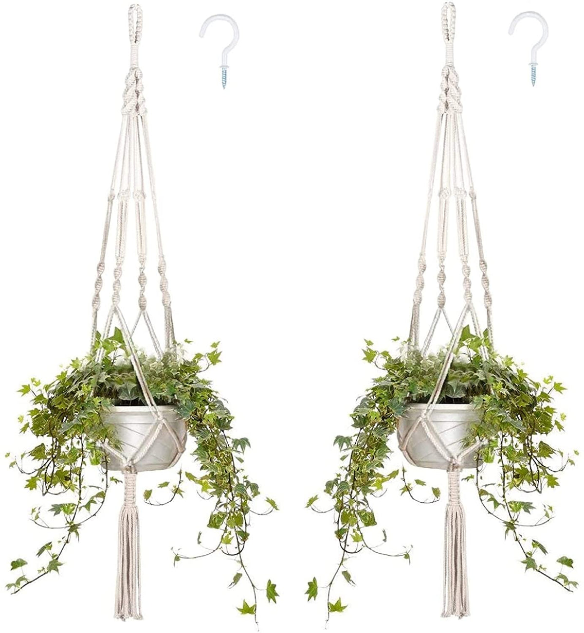 Hanging Planter Basket Flower Pot 2pcs