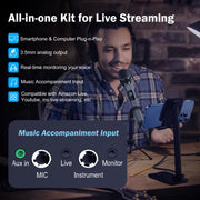 JYX 10-Inch Karaoke Party Speaker with 2 Wireless Microphones