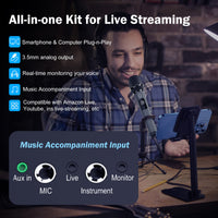 JYX 10-Inch Karaoke Party Speaker with 2 Wireless Microphones