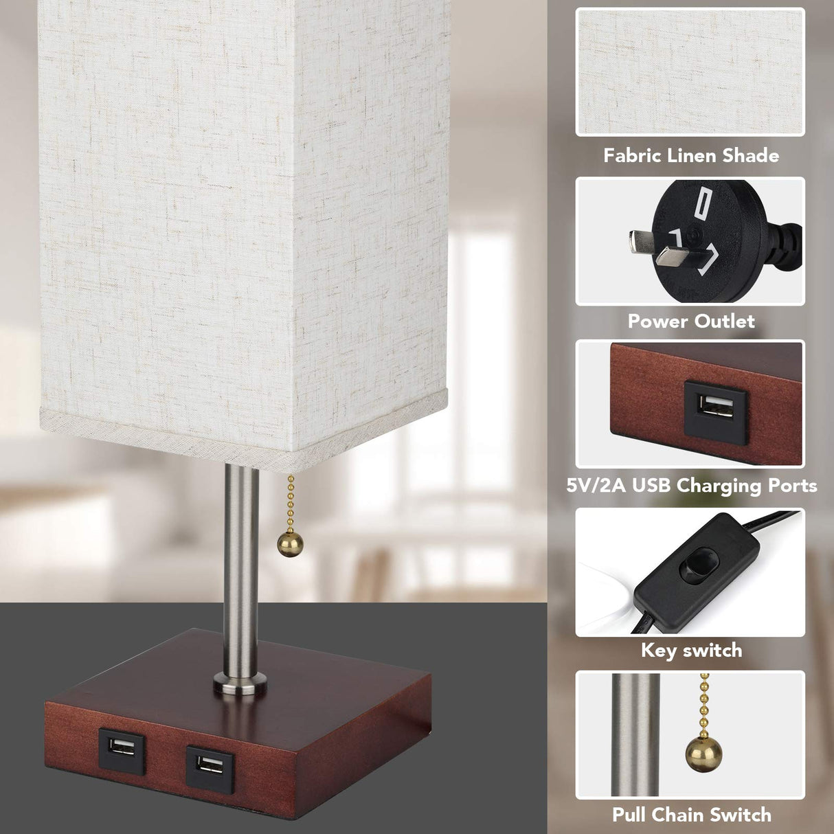 Tobeape Bedside Lamp