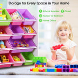 Kids Toy Box Bookshelf Organiser