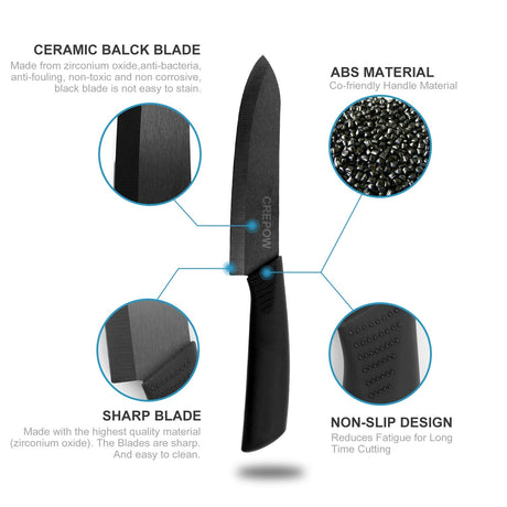 Ceramic Kitchen Knife Set