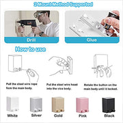 4.2 m White Retractable Clothesline with Stainless-Steel Cable