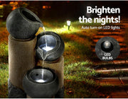Gardeon 3-Tier Solar Fountain Bird Bath with LED Lights