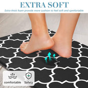Black Waterproof Cushioned Kitchen Mat – 2 Sizes