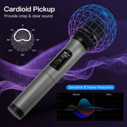 Kydinmo Single Wireless Dynamic Microphone with Plug-In Receiver
