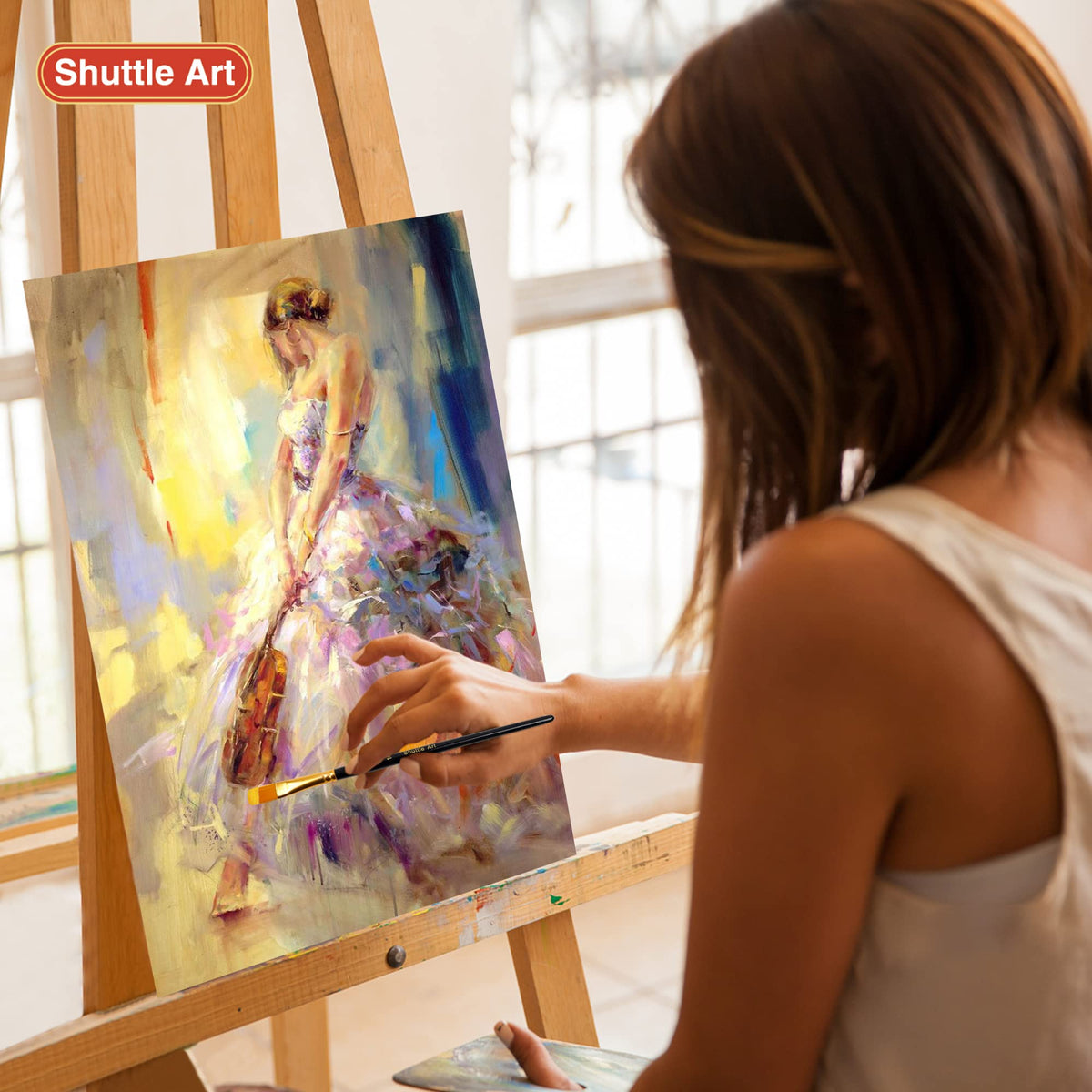 Shuttle Art 18-Colour Acrylic Paint Set – 240ml Bottles