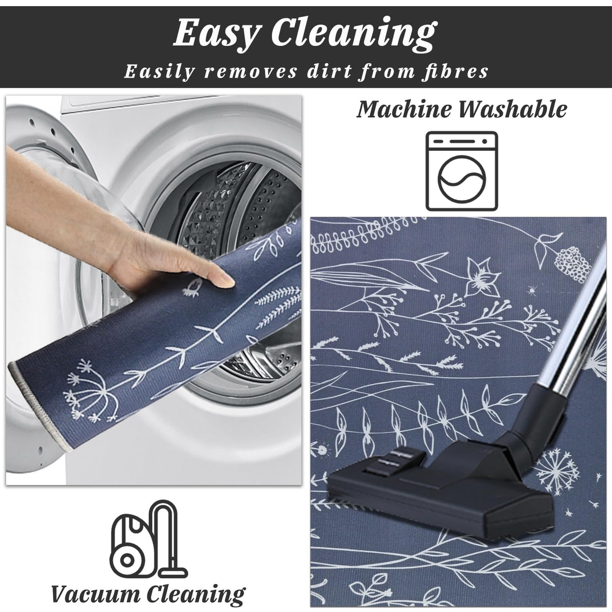 2-Piece Washable Kitchen Mat Set – 40 × 60 & 40 × 120 cm