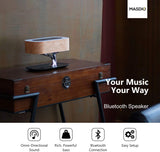 Bedside Lamp with Bluetooth Speaker and Wireless Charger, Sleep Mode Stepless Dimming (Exclusive), QR-8 20W, 5V