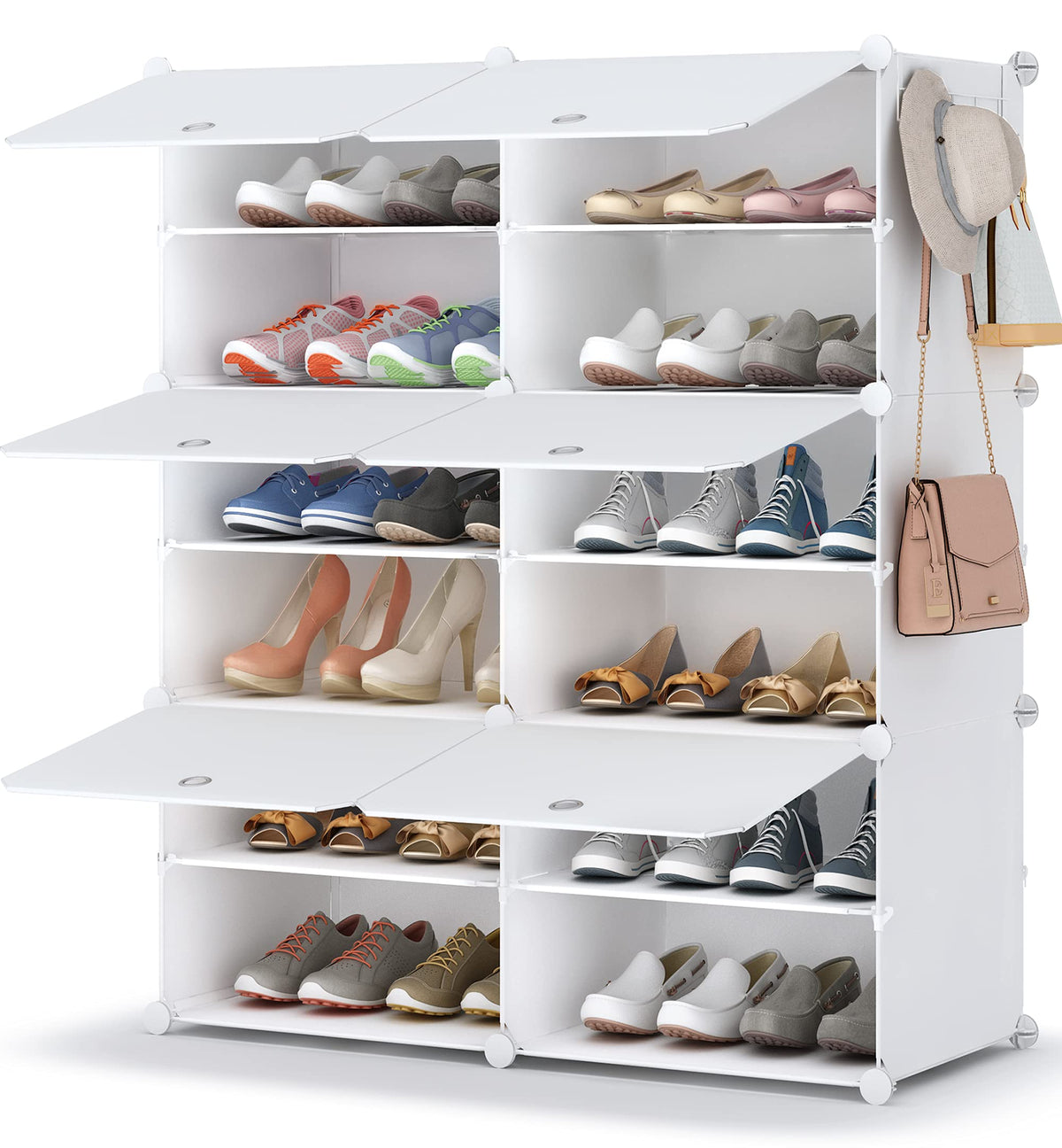 5-Tier Modular Shoe Cabinet – Up to 20 Pairs