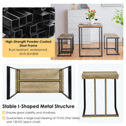 4-Piece Counter-Height Dining Set – Oak Grey