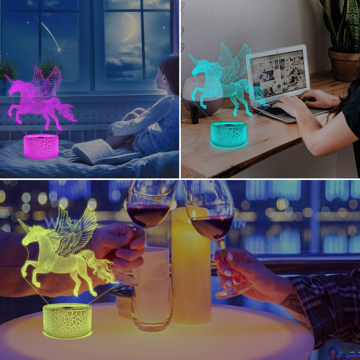 3D Unicorn Lamp