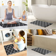 Black Waterproof Cushioned Kitchen Mat – 2 Sizes
