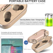 TOZO T10 Bluetooth 5.0 Wireless Earbuds with Wireless Charging Case IPX8 Waterproof TWS Stereo Headphones in Ear Earphones Built in Mic Headset Premium Sound with Deep Bass for Sport Khaki
