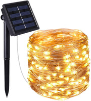 LED Solar String Lights Outdoor, 20M 200 LED Solar Powered Fairy Light with 8 Lighting Modes,Waterproof Outdoor Solar Lighting for Home,Garden,Decoration (Warm White) 