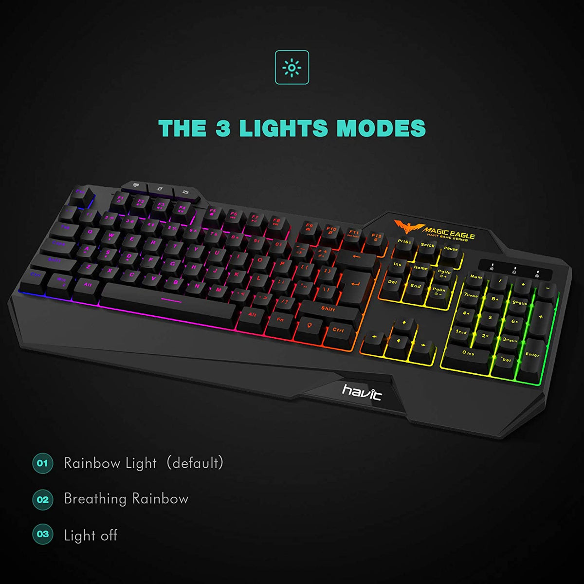 Rainbow Gaming Keyboard+Mouse