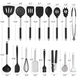 Silicone Kitchen Cooking Utensils Set-17pcs