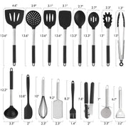 Silicone Kitchen Cooking Utensils Set-17pcs