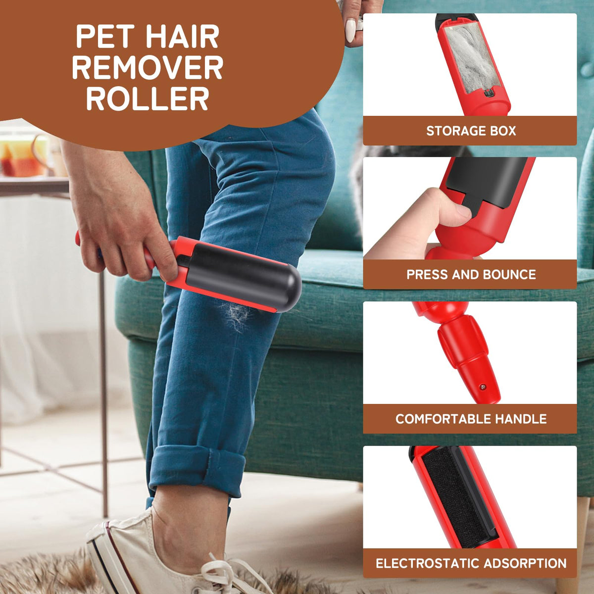 3-Tier High-Density Foam Pet Stairs with Washable Cover