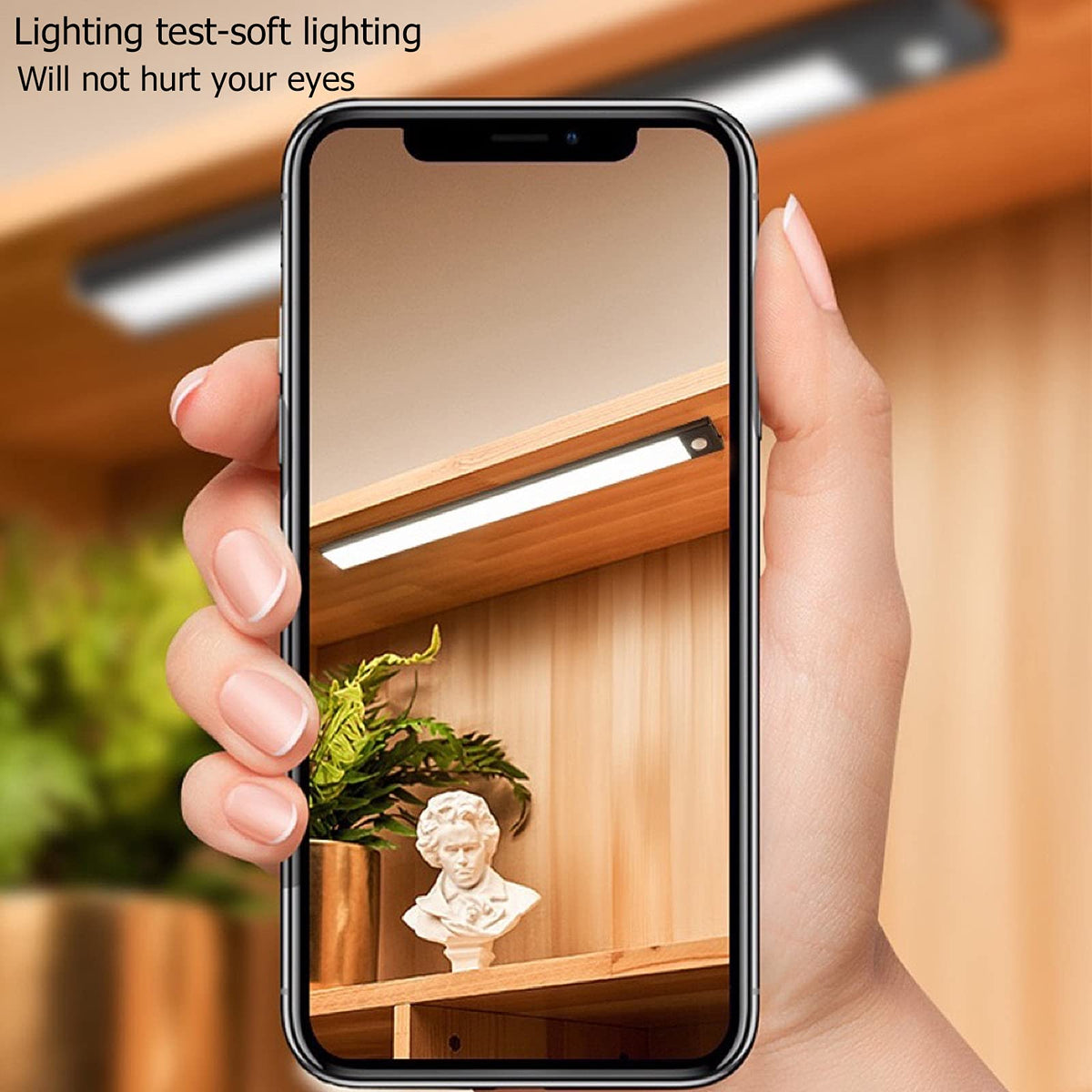 40cm Rechargeable Motion-Sensor Cabinet Light – 69 LED