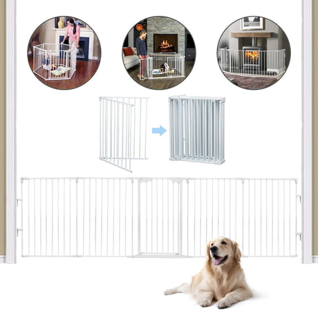 3-in-1 Super Wide Adjustable Baby Safety Gate