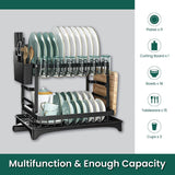 Kitchen Storage Rack, Multifunctional Dish Rack, Tableware Storage Rack, Tableware Drain Rack, Kitchen Utensil and Dish Storage, Chopstick Storage, Knife Holder, Cup Holder