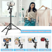 APEXEL 178 cm Phone & Camera Tripod with Remote