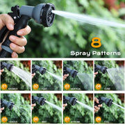 15 m Expandable Garden Hose with 8-Function Nozzle