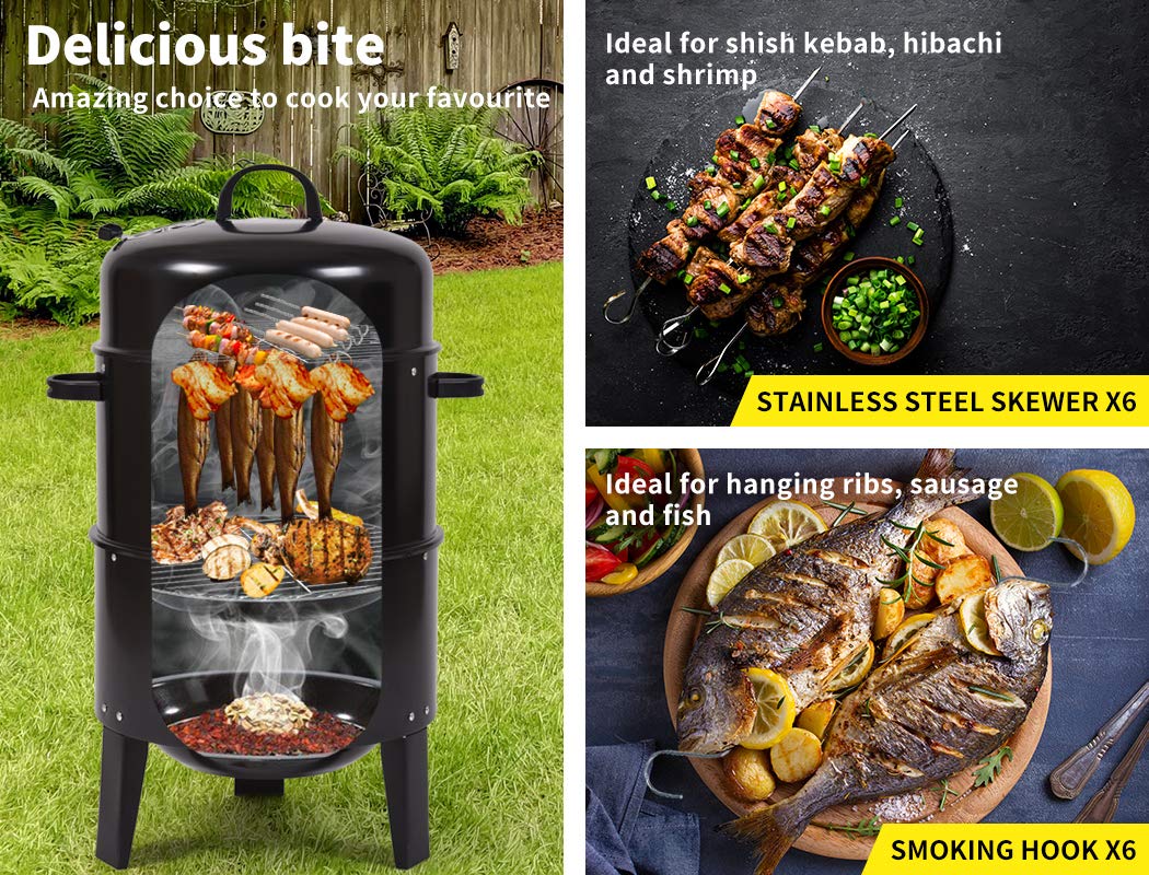 3in1 Charcoal BBQ Grill